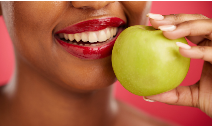 Patient after receiving professional teeth whitening treatment in Las Vegas at Alatorre Dental